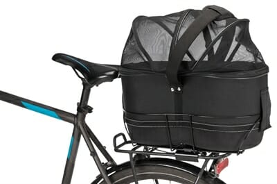 Trixie fietsmand bagage drager smal zwart